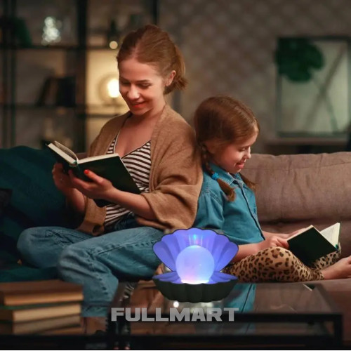 Жемчужный светильник ночник Clam Shell Lamp разноцветный